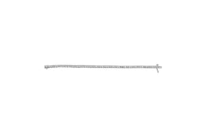 10K White Gold 1/2 Cttw Round and Channel Set Baguette Diamond Alternating Link 7" Bracelet (H - I Color, I2 - I3 Clarity) - Rieworkes
