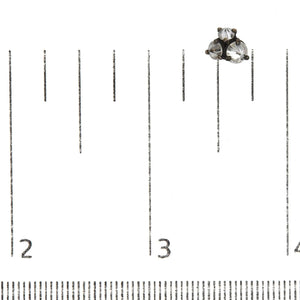 14K Yellow Gold and Black Oxidized Reverse Set 1 1/4 Cttw Diamond Trio Stud Earrings (I - J Color, I1 - I2 Clarity) - Rieworkes