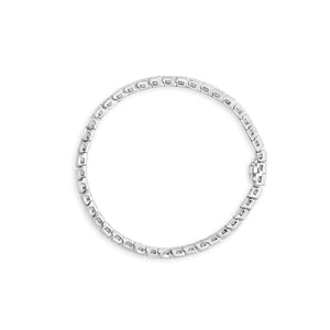 IGI Certified 14K White Gold 6.0Cttw Channel Set Round Diamond Tennis Bracelet (I-J Color, I1-I2 Clarity) - 7" Inches Rieworkes