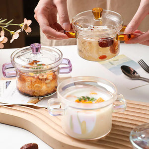 Heat Resistant Borosilicate Glass Soup Pot for Noodles Mimarta