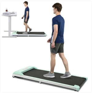 2 - in - 1 Under Desk Electric Treadmill 2.5HP with Remote Control & Display for Home, Office, and Gym - Rieworkes