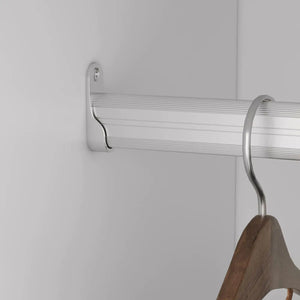 B4 Bathroom colset shelves Wood Modular Closet System Wall Mounted Shelves Walk in Clothes Storage Cabinet Shelving Built in Closet Organizer for Bedroom White 31.49''W x 16.04''D x 47.24''H Rieworkes