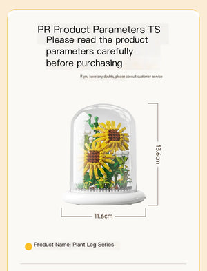 Eternal Flower Bouquet Sunflower Building Block Set Mimarta