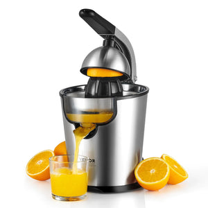 VEVOR Electric Citrus Juicer Orange Juice Squeezer with Two Size Juicing Cones 300W Stainless Steel Orange Juice Maker with Soft Grip Handle For Oranges Grapefruits Lemons and Other Citrus Fruits Mimarta