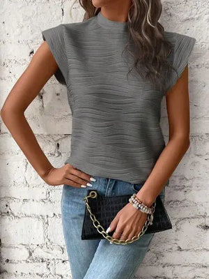 Terri Cap Sleeve Shirt- Rieworkes