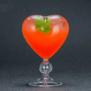 Heart-Shaped Cocktail Glasses Rieworkes