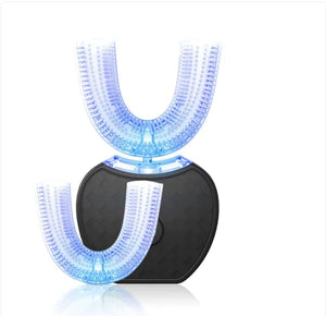 360° Automatic Electric Toothbrush, Waterproof U - Shape with Blue Light Whitening & USB Charging - Rieworkes