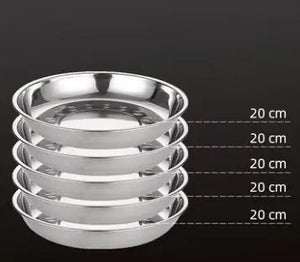 Stainless Steel Tableware Dinner Plate Rieworkes