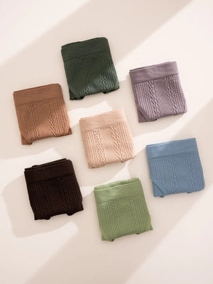 Elegant Comfortable Textured Panties Set of Seven Rieworkes