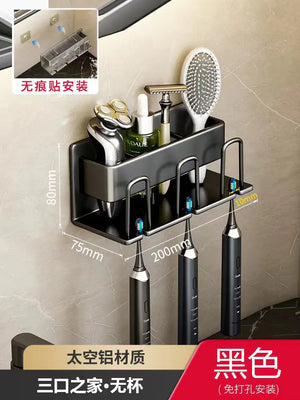 Wall-Mounted Toothbrush and Cup Holder for Bathroom Mimarta