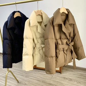 Women's Tight Waist Slim Warm Jacket Rieworkes