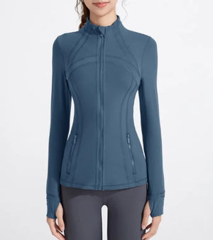 Workout Long Sleeve Zipper Jacket Mimarta