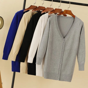 V-neck Woman Cardigan Rieworkes