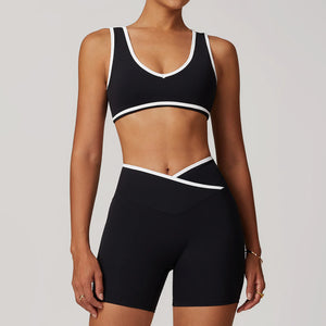 Cross High Top Sports Suit Female Fitness Yoga Wear Rieworkes