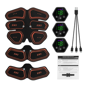 EMS Abdominal & Hip Trainer Toner: USB Fitness Gear for Home Gym Rieworkes