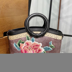 Embroidered Handbag for Women with Qipao Design Mimarta