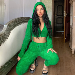 Waffle Tracksuit Set Rieworkes