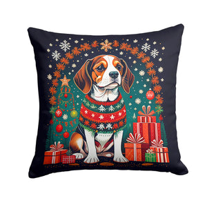 Beagle Christmas Throw Pillow Rieworkes