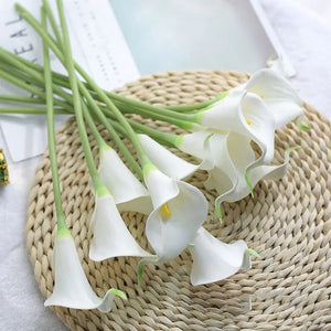 Artificial Calla Lily Decor for Living Room & Dining Table Rieworkes