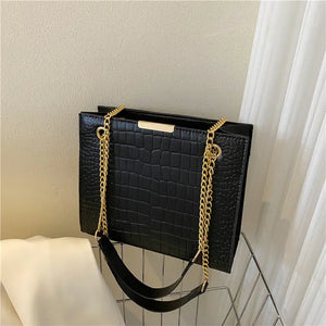 Luxury Crocodile Pattern Square Crossbody Bag Mimarta