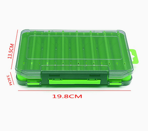 Durable Dual-Sided Fishing Tackle Box Mimarta