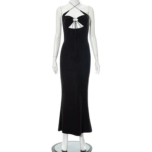 Backless Halter Long Dress Rieworkes