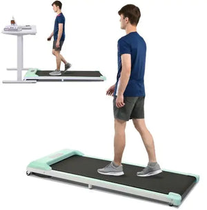 2 In 1 Under Desk Electric Treadmill 2.5HP, Remote Control, Display, Walking Jogging Running Machine Fitness Equipment For Home Gym Office Mimarta