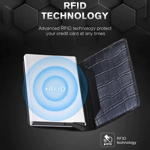 Men Smart Wallet Rfid Safe Anti-theft Holder Women Small Purse Rieworkes
