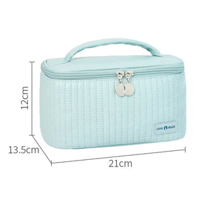 Korean Style Women's Large PU Leather Makeup Bag Mimarta