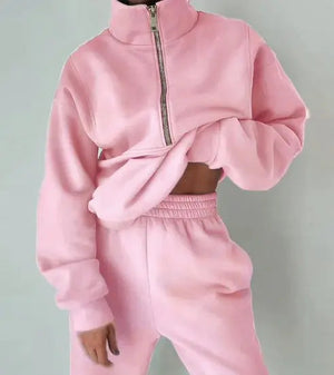 Fleece Sweater Casual Set Rieworkes