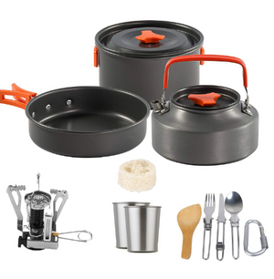 Outdoor Cooking Pot Set for Hiking and Camping Mimarta