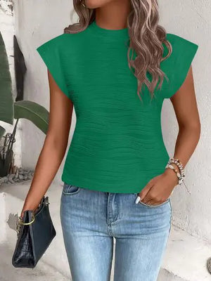 Terri Cap Sleeve Shirt- Rieworkes
