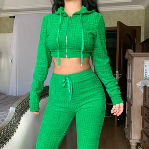 Waffle Tracksuit Set Rieworkes
