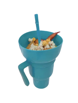 Popcorn Snack With Handle & All-In-One Drink Cup Rieworkes