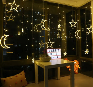 Moon Star Curtain Lights Mimarta