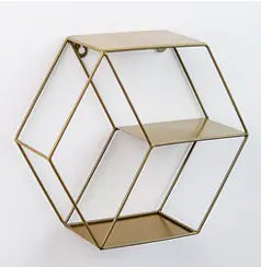 Hexagonal Wall Shelf - Wall Decor and Storage Rack Mimarta