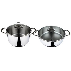 Serenk Modernist Cookware Set Saute Pan Stock Pot, 4 pcs Rieworkes