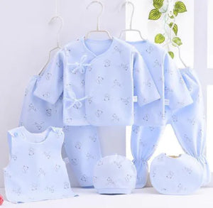 Luxury 7-Piece Cotton Clothing Set for Newborns Mimarta