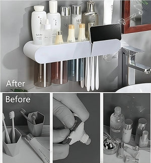 Convenient Toothbrush and Cosmetics Organizer Rieworkes