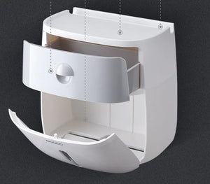 Tissue Box and Bathroom Storage Organizer Shelf Mimarta