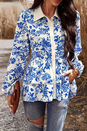 Lagoon Peplum Shirt Rieworkes