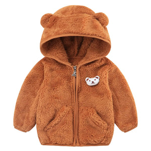 Tumaron Kids Fleece Jacket Winter Sweater Cute Bear Coat Gift Baby Girls Clothes 3t 4t Mimarta