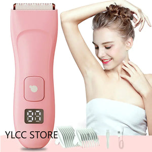 Waterproof Electric Bikini Trimmer for Women - Cordless Body Hair Shaver and Painless Epilator for Legs Rieworkes