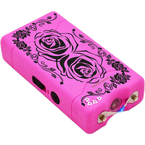 FIGHTSENSE Self-Defense Kit W/Pepper Spray & Mini Stun Gun for Men & Women25 Burst12 Foot Range1.60 µC Painful ChargeLED FlashlightSafety Switch (Camo Pink Bling) Mimarta
