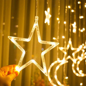 Moon Star Curtain Lights Mimarta