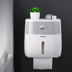 Tissue Box and Bathroom Storage Organizer Shelf Mimarta