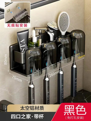 Wall-Mounted Toothbrush and Cup Holder for Bathroom Mimarta