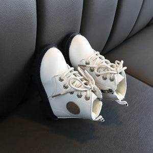 Fashionable Leather Winter Boots for Toddler Girls Mimarta