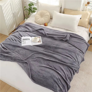 Fluffy Plaid Winter Bed Blankets Rieworkes