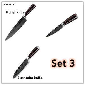 Carpenter's Special Set 6-piece Set 8-piece Set Knife Chef Knife Kitchen Knife Cooking Rieworkes